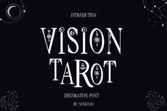 Vision Tarot Font: Mystical Typography for Esoteric Designs