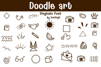 Creative Doodle Art Fonts for Fun Design Projects
