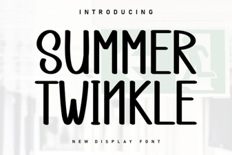 Summer Twinkle Font: Add Sparkle to Your Summer Designs