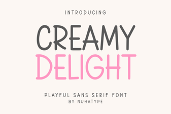 Creamy Delight Font: Sweet Typography for Design Projects