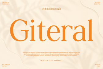 Giteral Font: Fresh Typography for Designers